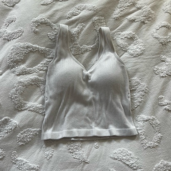 Altar’d State White Ribbed Tank Top - Picture 2 of 4